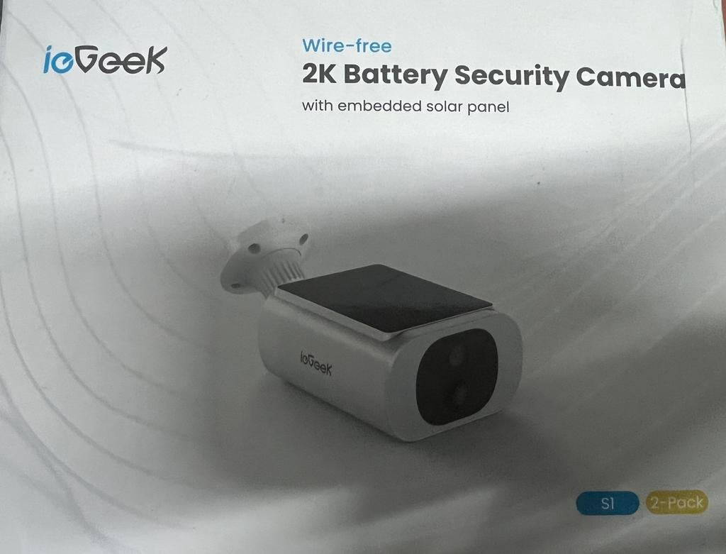 Te koop beveiligingscamera met solar, Overige merken, Zo goed als nieuw, Geheugenkaart, Camera