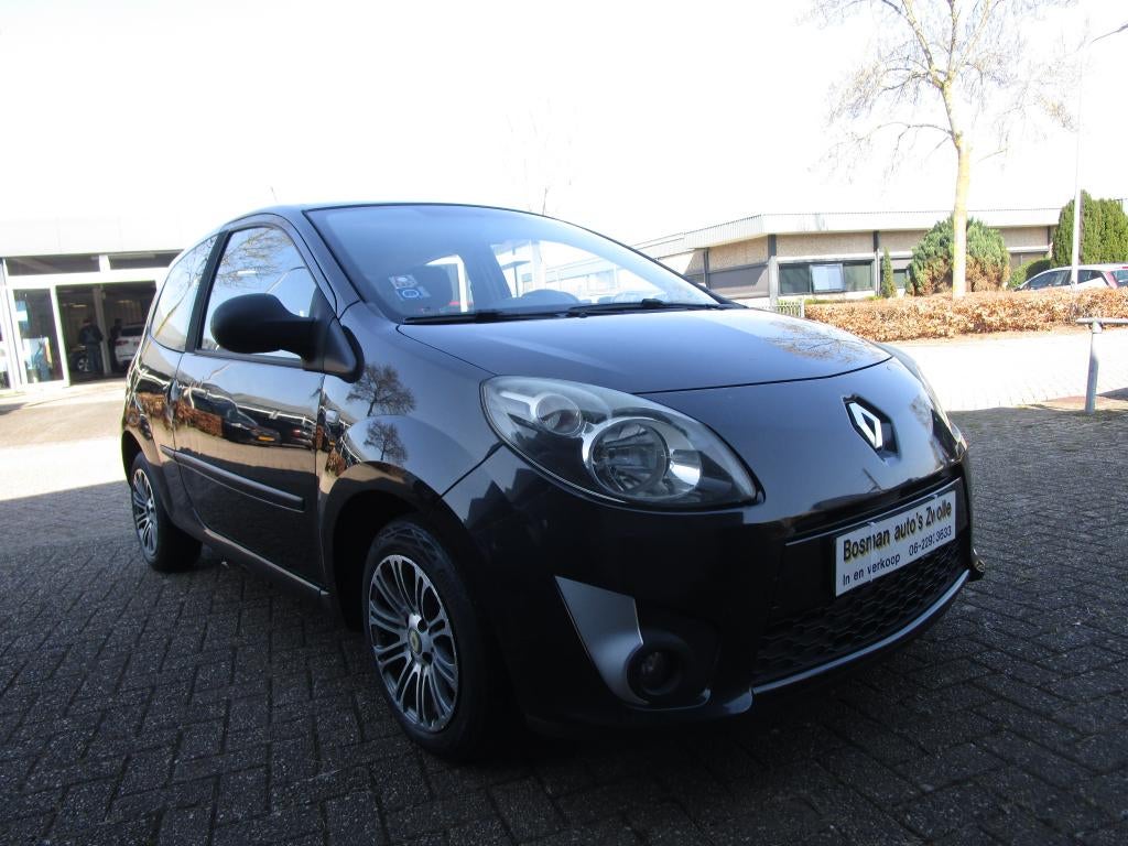 Renault Twingo 1.1 2009 Zwart Nw Apk tot 22-05-2027 Airco ., Voorwielaandrijving, 4 cilinders, Zwart, Origineel Nederlands