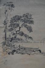 Japanse houtsnede 'Doréh baai' ca. 1900 Indonesië, Ophalen of Verzenden