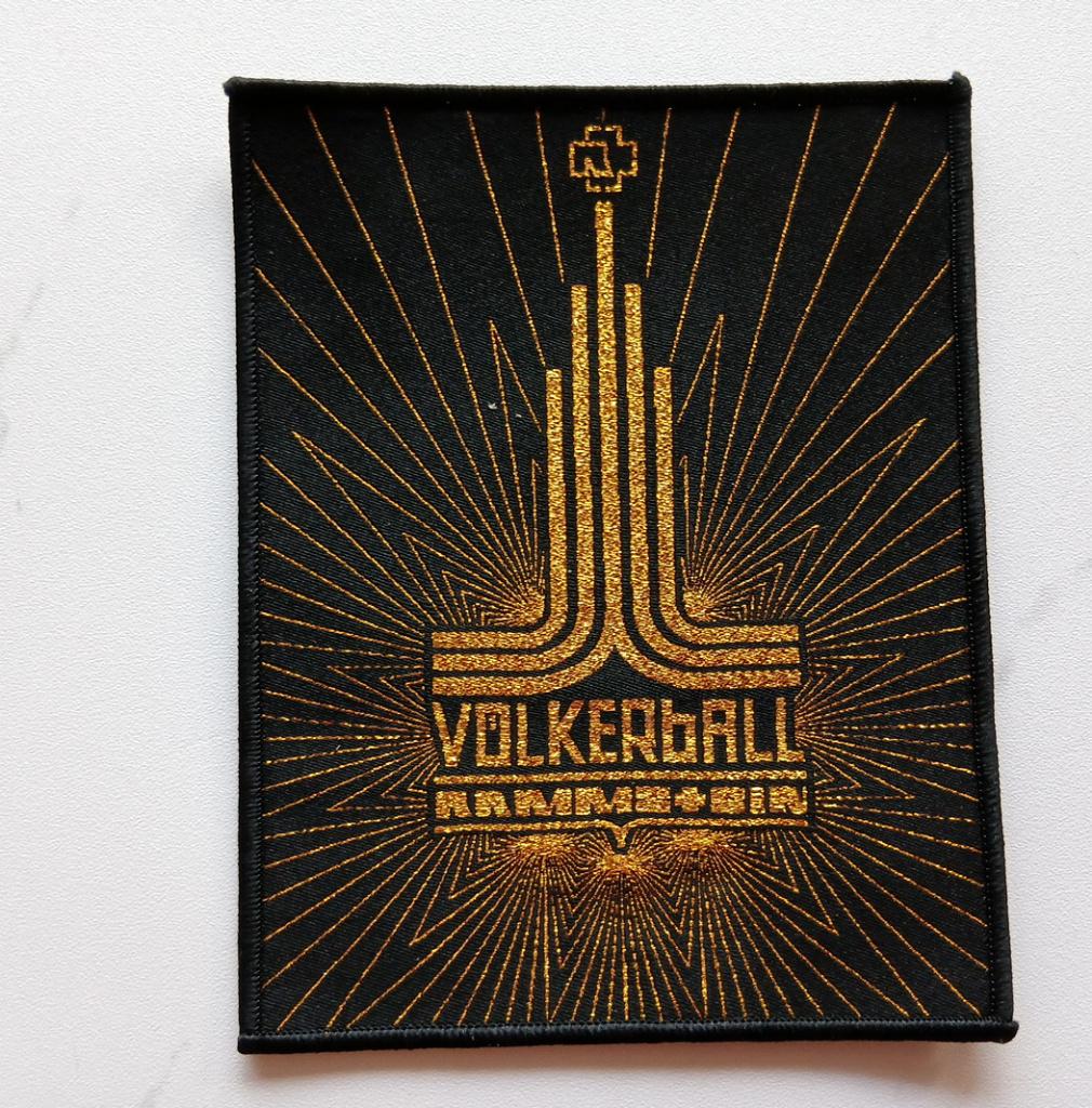 Rammstein prachtige Volkerball ltd edition patch 21 + goud, Verzenden, Nieuw, Kleding