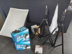 Compacte studio kit met flitsers en statieven, Ophalen of Verzenden, Nieuw, Complete fotostudio