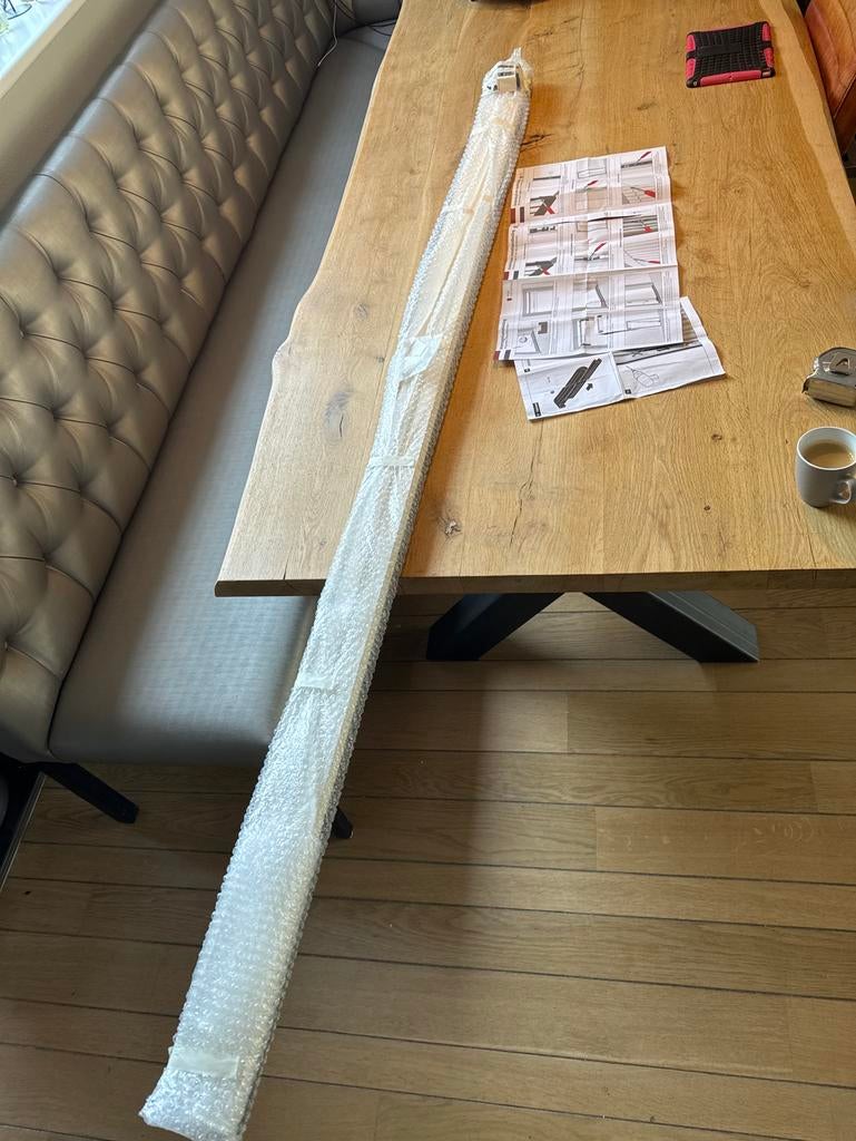 Plissé hordeur nieuw, Ophalen, Kunststof, 80 tot 100 cm, Hordeur