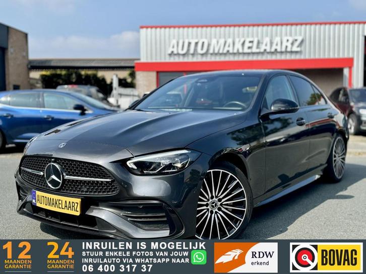 Mercedes-Benz C-klasse 180 AMG PANO BLINDSP. SFEER BURMEISTE, Auto's, Mercedes-Benz, Bedrijf, Te koop, C-Klasse, ABS, Achteruitrijcamera