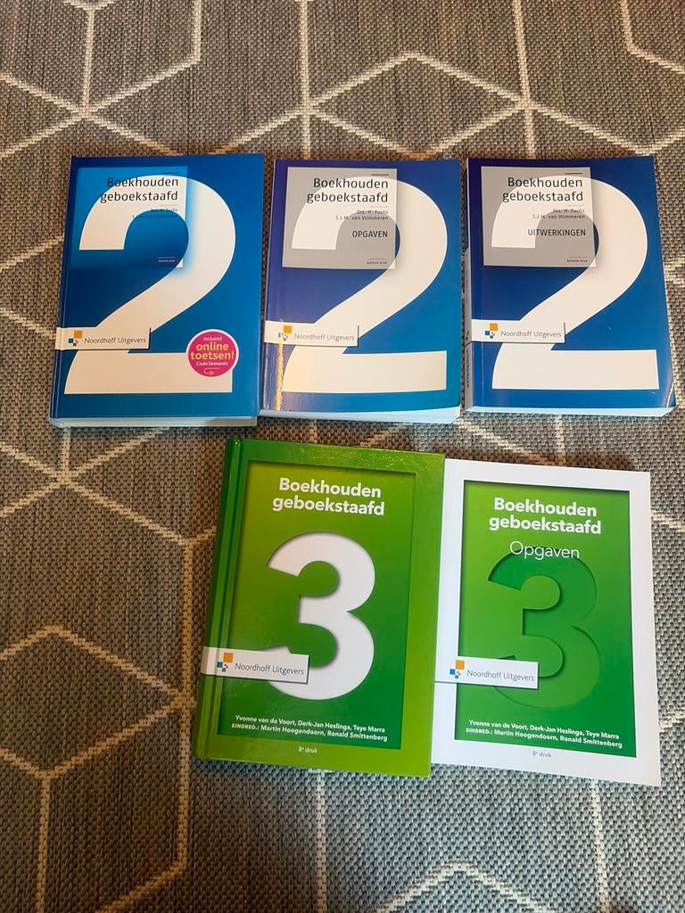 Boekhouden geboekstaafd 2 en 3, 5 boeken, Ophalen of Verzenden, Gamma, Zo goed als nieuw, MBO