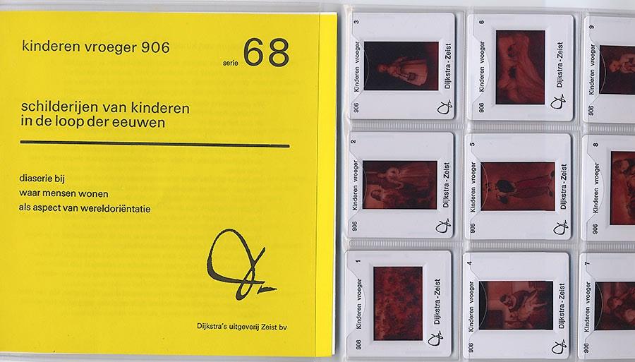 Schilderijen van kinderen in de loop der eeuwen - school dia, Ophalen of Verzenden, Zo goed als nieuw, Schilder- en Tekenkunst