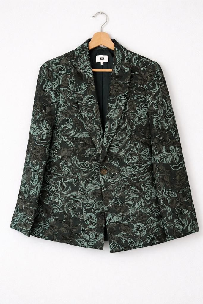 We Fashion blazer met bladprint - Maat XS, Ophalen of Verzenden, Zo goed als nieuw, Jasje, Maat 34 (XS) of kleiner