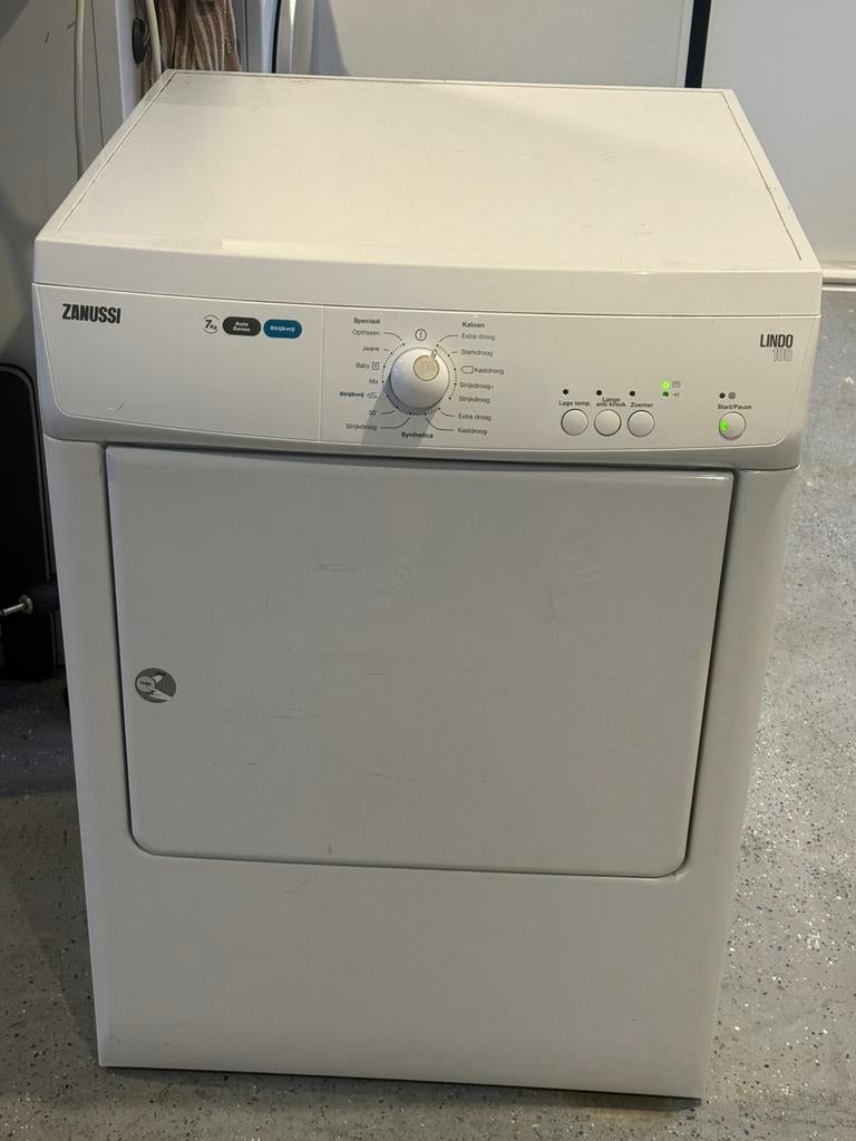 Zanussi droger, 6 tot 8 kg, Luchtafvoer, Anti-kreukfase, Ophalen of Verzenden