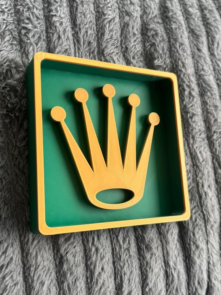 Rolex logo 3D beeld, Ophalen of Verzenden, Zo goed als nieuw, Zwart, Android