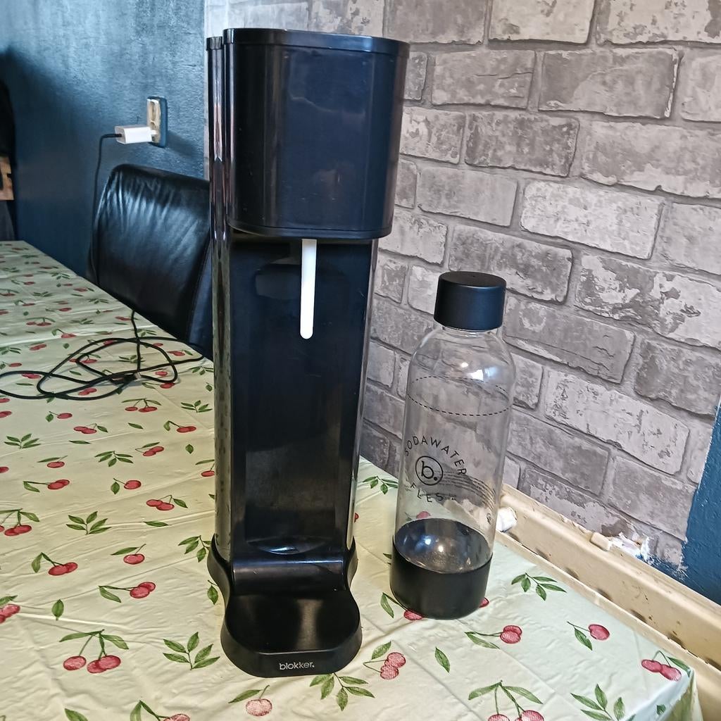 Zgan Blokker soda streamer bruiswatermachine met fles, Overige typen, Ophalen, Zo goed als nieuw, Zwart