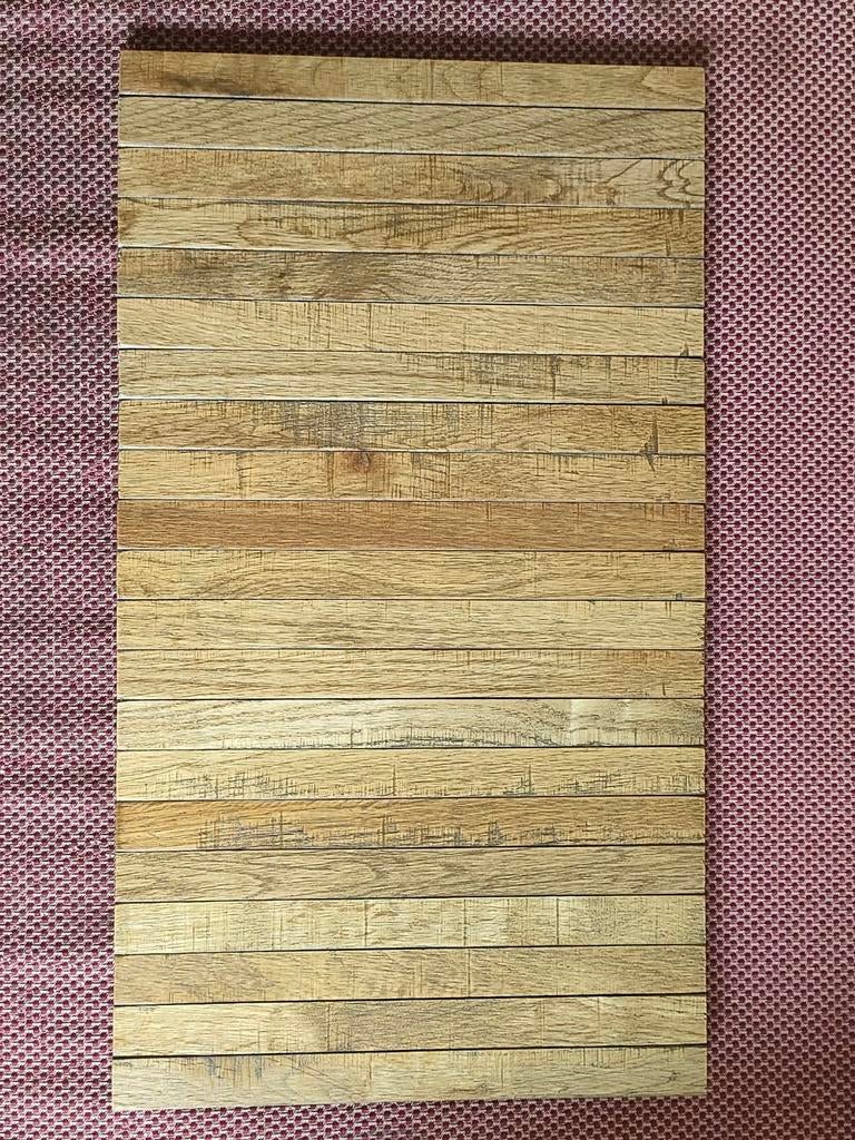 Armleuning tafeltje / dienblad, zgan, hout, Ophalen of Verzenden, Zo goed als nieuw, Glas of Kopje