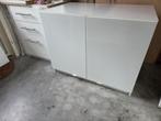 Opbergkast 100x70x60 met dubbele hoogglansdeur., Huis en Inrichting, Kasten | Roldeurkasten en Archiefkasten, Ophalen, Gebruikt