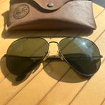 Vintage B&L Ray-Ban Bausch & Lomb groen glas zonnebril Black, Gebruikt, Zonnebril, Ophalen of Verzenden, Ray-Ban