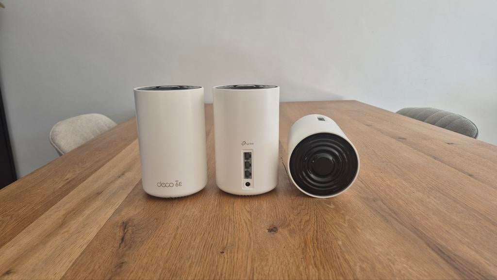 3x tp-link deco XE 75 mech wifi systeem, Ophalen of Verzenden, Zo goed als nieuw