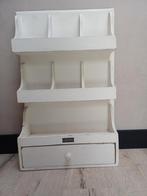 Braxton Gruttershang kastje - Wit houten wandrek, Ophalen, Gebruikt