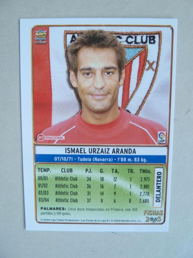 Spaanse card Liga 2005  Ismael.Urzaiz.Aranda Athletic Club, Ophalen of Verzenden, Zo goed als nieuw, Buitenlandse clubs, Overige typen