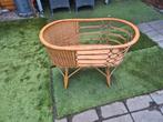 Vintage houten/rotan wiegje, Ophalen