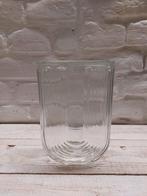 Glazen vaas met ribbels - Decoratieve bloemenvaas, Overige kleuren, Verzenden, Minder dan 50 cm, Glas