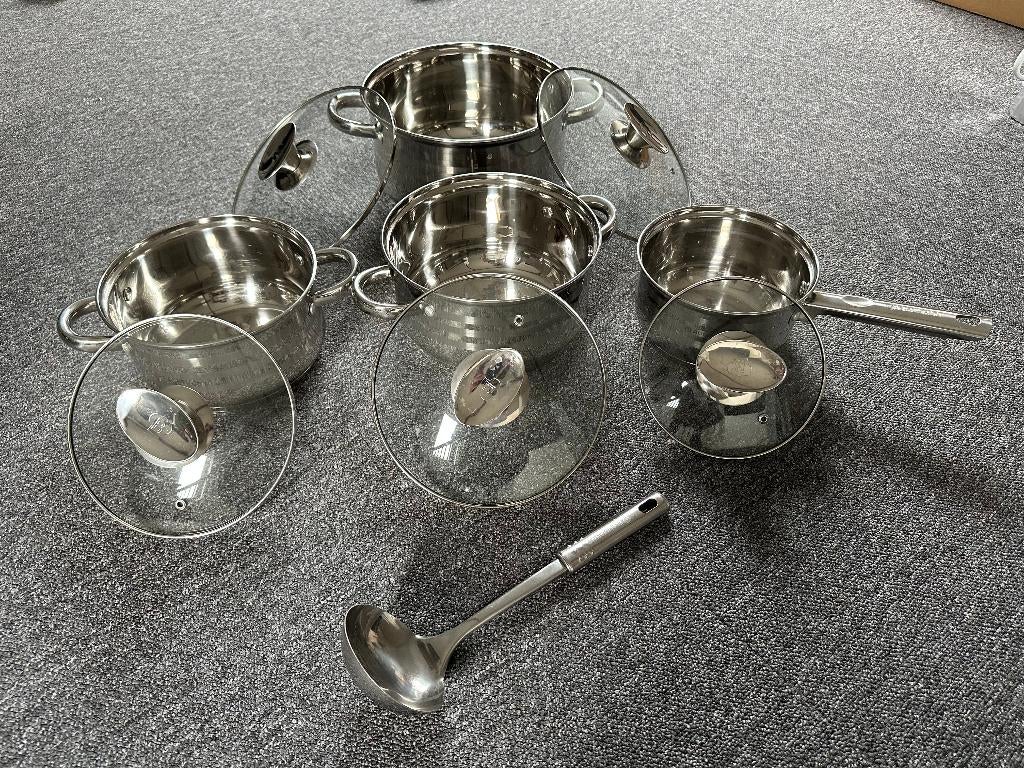 Blaumann Pannenset 4 delig inclusief opscheplepel, Huis en Inrichting, Keuken | Potten en Pannen, Pannenset, Ophalen of Verzenden