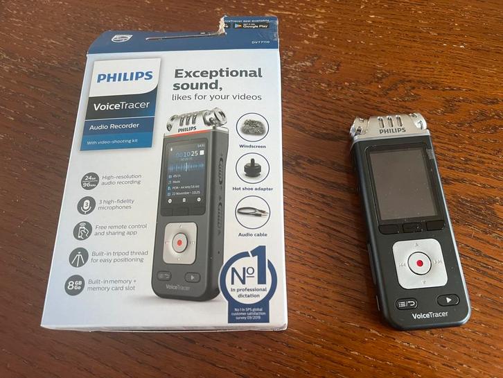 Philips Voice Tracer DVT6110 - nieuw!, Audio, Tv en Foto, Professionele Audio-, Tv- en Video-apparatuur, Nieuw, Audio, Ophalen of Verzenden