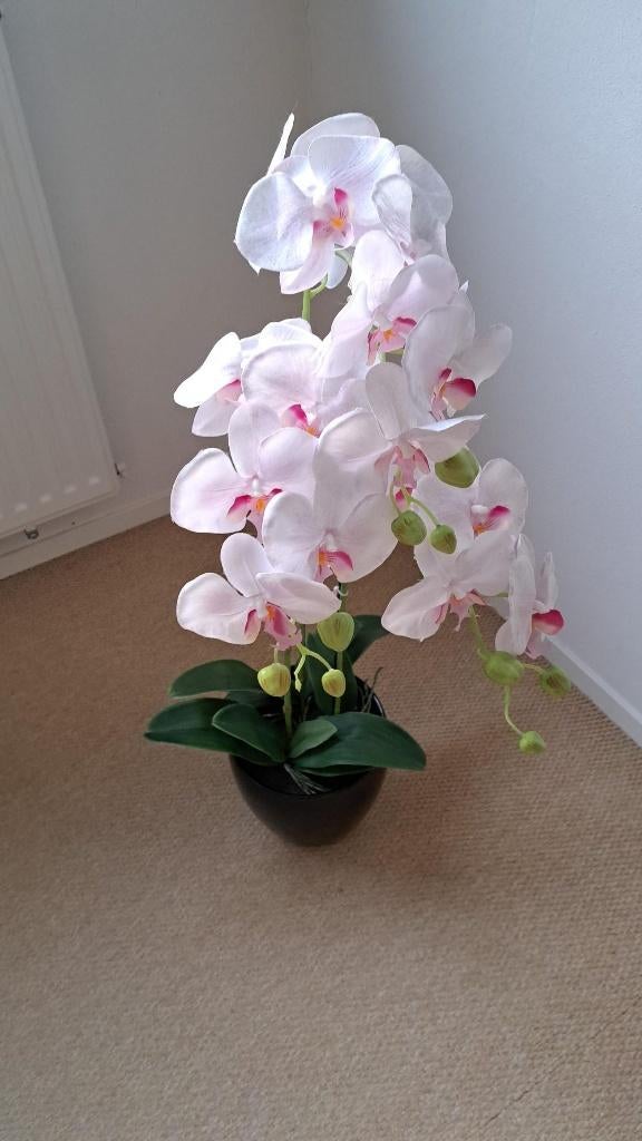 Kunst orchidee te koop!, Binnen, Roze, Kunstbloem, Ophalen of Verzenden