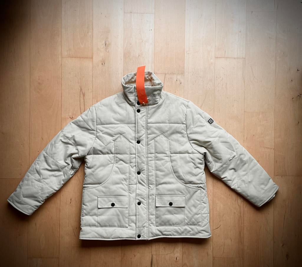 G Star Raw design stoer gevoerd warm winter jack / jas wit S, Kleding | Heren, Ophalen of Verzenden, Zo goed als nieuw, Maat 46 (S) of kleiner