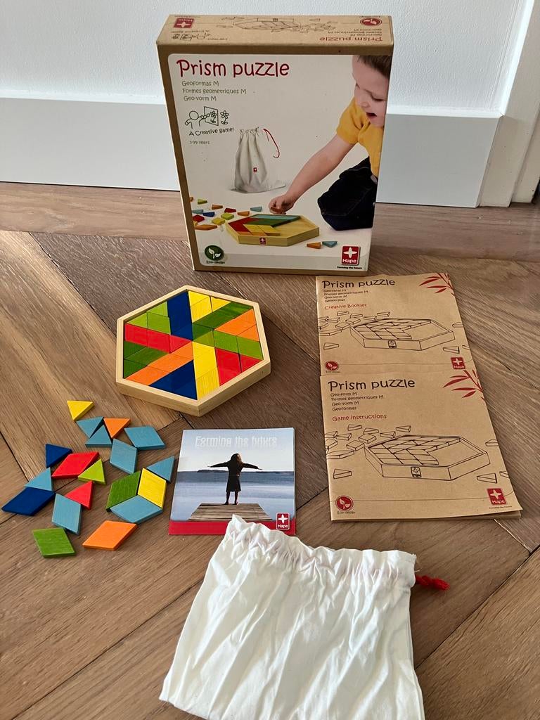Hape Prism Puzzel Mozaïek - Zo goed als nieuw, Zo goed als nieuw, Van hout, 4 tot 6 jaar, Meer dan 50 stukjes