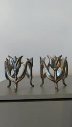 2 soorten Kaarsjes houders, Ophalen of Verzenden, Koper of Brons