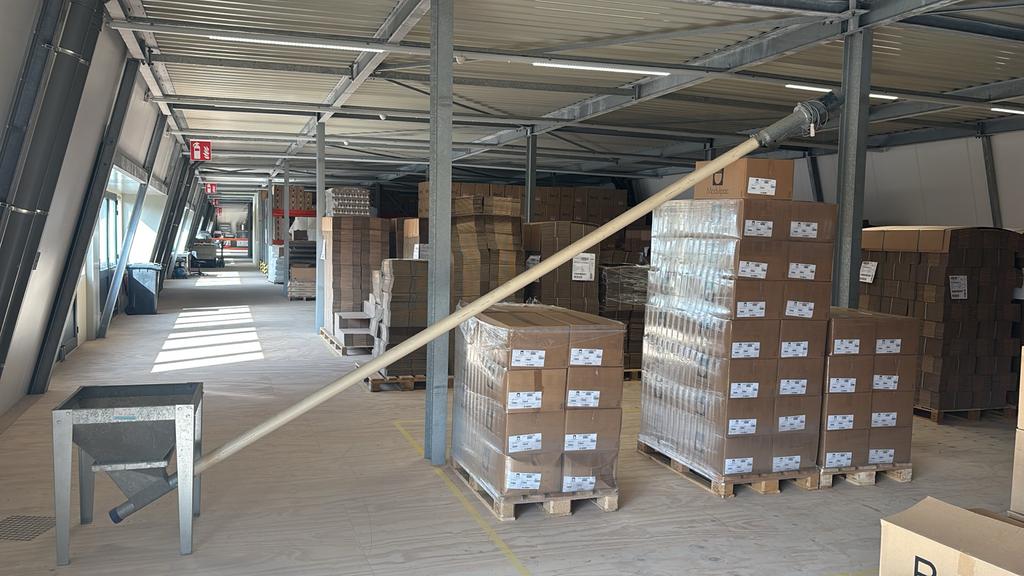 Opvoerschroef / Vijzel voor transport van bulkgoederen, Ophalen