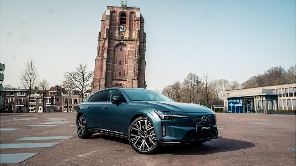 Volvo ES90 Extended Range Ultra / Direct Leverbaar / Luchtve, Auto's, Volvo, Automaat, Achterwielaandrijving, Beige, Blauw