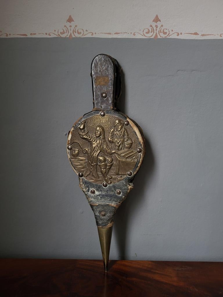 Antieke Schouw Blaasbalg, Antiek en Kunst, Ophalen of Verzenden