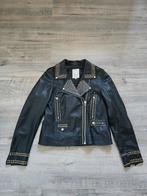 Goosecraft leren bikerjack mt L, Goosecraft, Zwart, Maat 42/44 (L), Nieuw