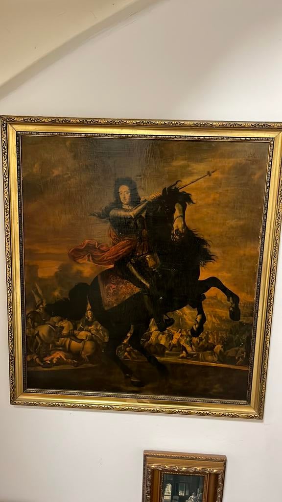 ruiterportret van Maurits Lodewijk I van Nassau-LaLecq, Antiek en Kunst, Kunst | Schilderijen | Klassiek, Ophalen of Verzenden