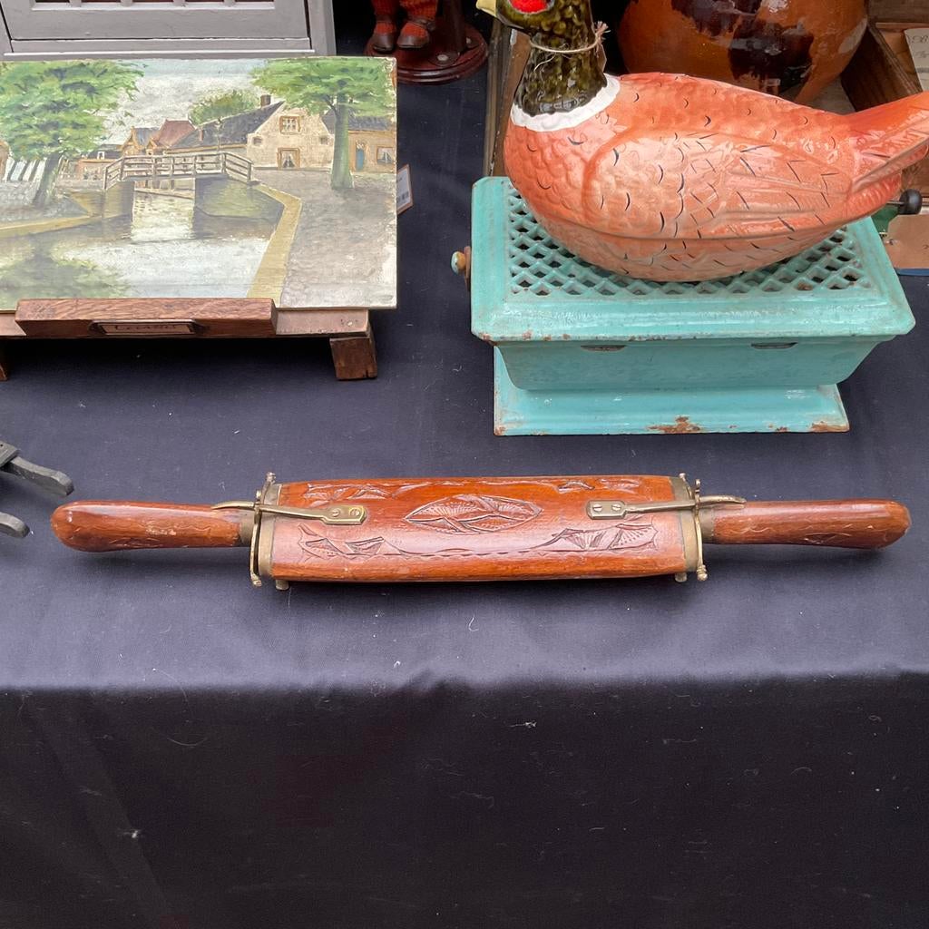 Indische vleescouvert in foedraal *floor epe*, Antiek en Kunst, Ophalen of Verzenden