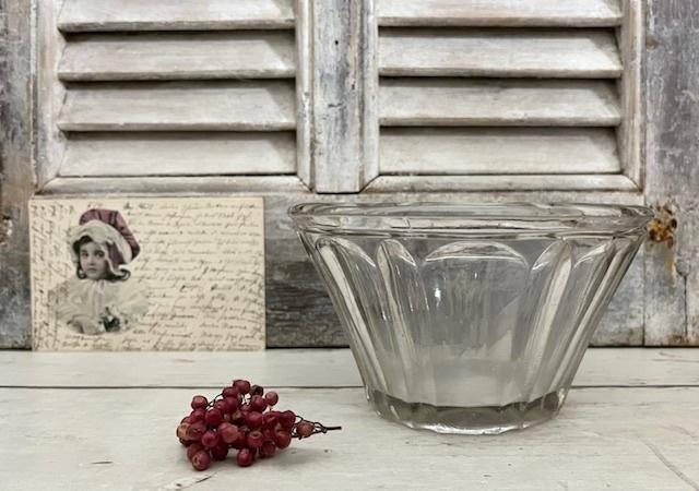 Antieke conische glazen confiture pot XL, Ophalen of Verzenden