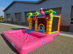 Flamingo springkussen met zwembad! Te huur, Verzenden, Zo goed als nieuw, Overige
