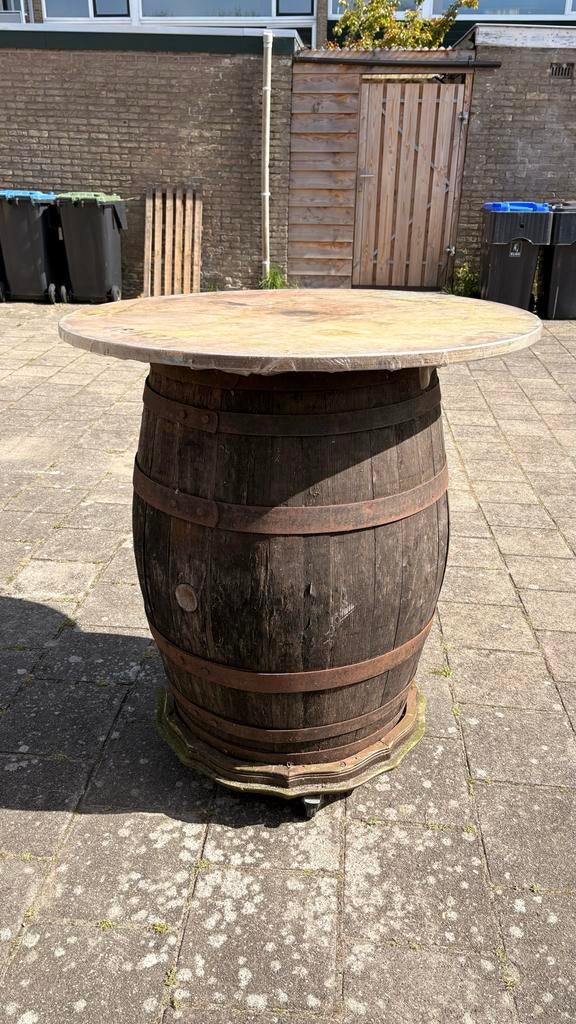 Whiskey/wijnvat / Sta-tafel - Multifunctioneel en Robuust, Ophalen of Verzenden, Gebruikt