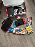 Nintendo Switch met 5 Pokémon games en accessoires, Ophalen of Verzenden, Gebruikt