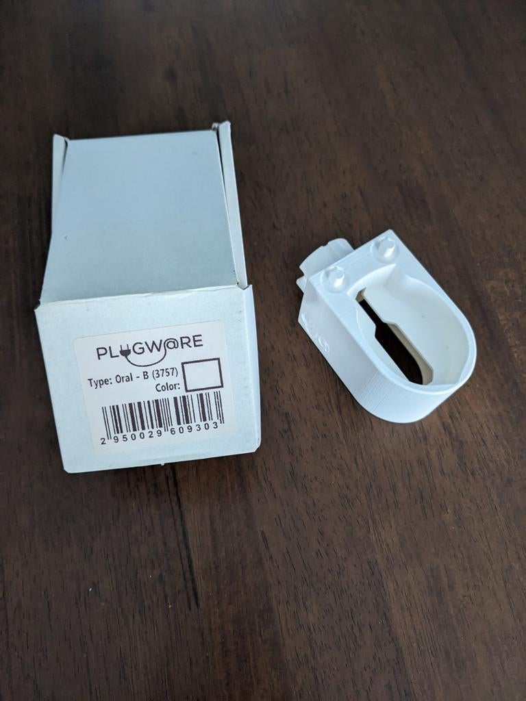 Plugw@re stopcontacthouder voor Oral-B lader, Ophalen of Verzenden, Nieuw, Mondverzorging