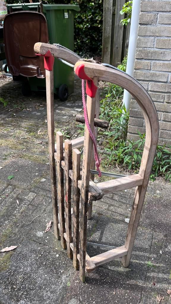 GreenBlue GB159 Houten slee met rugleuning - 73x37x33 cm