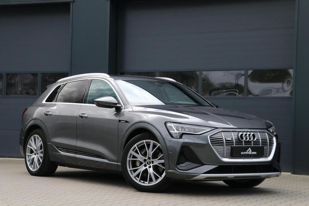 Audi e-tron 55 quattro2x |S-LINE| 409PK AdaptiveCruise Trekh, Auto's, Audi, Bedrijf, Te koop, e-tron, 4x4, ABS, Achteruitrijcamera