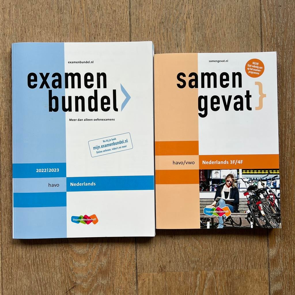 Examenbundel en samengevat voor Nederlands, Boeken, Schoolboeken, Gelezen, Nederlands, HAVO, Ophalen of Verzenden