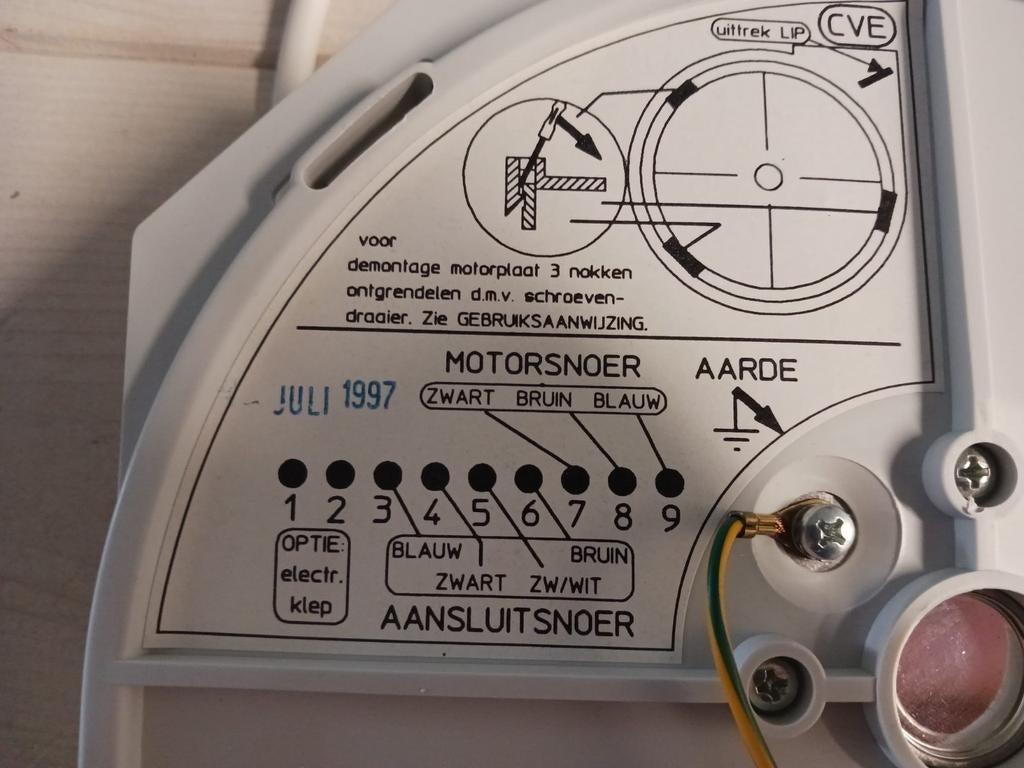 Itho Daalderop ventilatie, CVE-66, nieuwe motorplaat, Ophalen of Verzenden, Nieuw, Ventilator