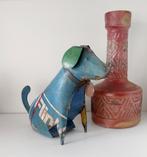 Hondje gerecycled metaal, Verzamelen, Beelden en Beeldjes, Ophalen of Verzenden, Gebruikt, Dier
