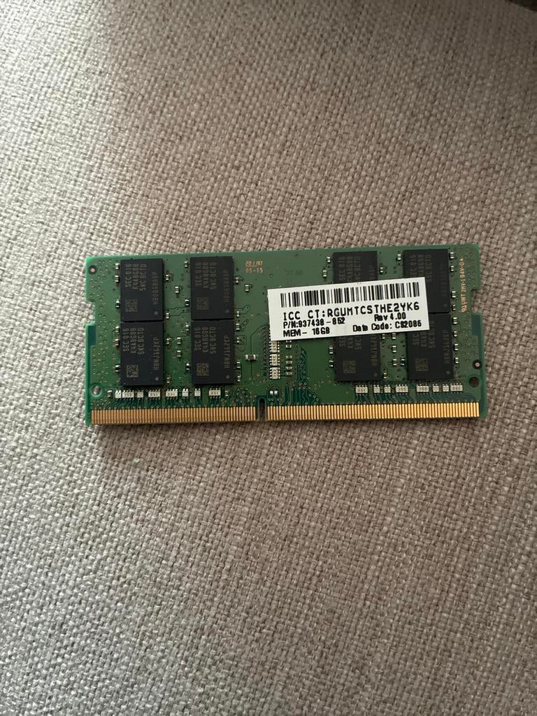 RAM geheugen 16 GB, Ophalen of Verzenden, Gebruikt, Desktop, 16 GB
