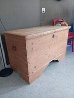 Grote houten dekenkist, Ophalen, Gebruikt, Grenenhout, 100 tot 150 cm