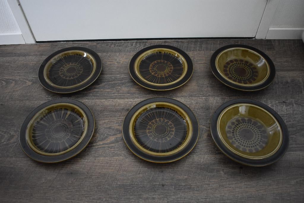 Arabia Kosmos ontbijt soep borden Finland Gronqvist design, Ophalen of Verzenden