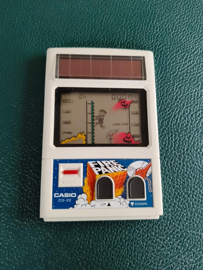 vintage handheld Casio Fire Panic CG-22 uit 1983 zgan, Ophalen of Verzenden, Casio