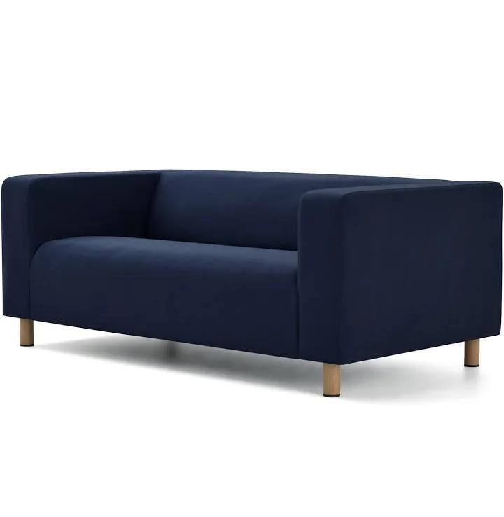 IKEA KLIPPAN hoes 2-zitsbank donker blauw, Ophalen of Verzenden