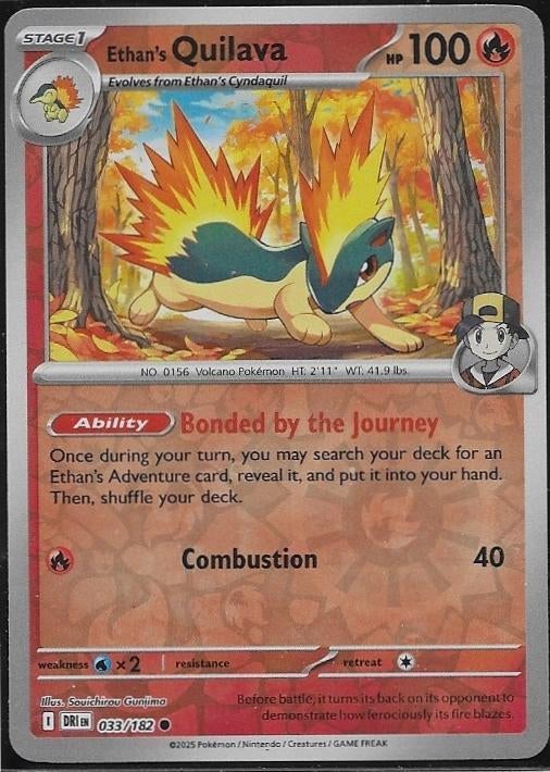 Destined Rivals,  Ethan's Quilava [reverse] 33/182, Verzenden, Nieuw, Losse kaart
