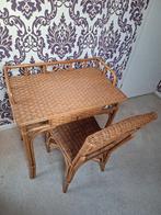 Rotan kaptafel met stoel, Huis en Inrichting, Ophalen, Gebruikt, 50 tot 100 cm, Minder dan 100 cm